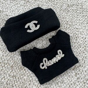 Black Sparkly Sweater Outfit for Labubu